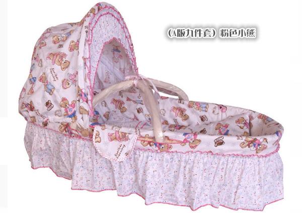 grass corn husk baby moses basket bed with liner set vehicle-mounted at home