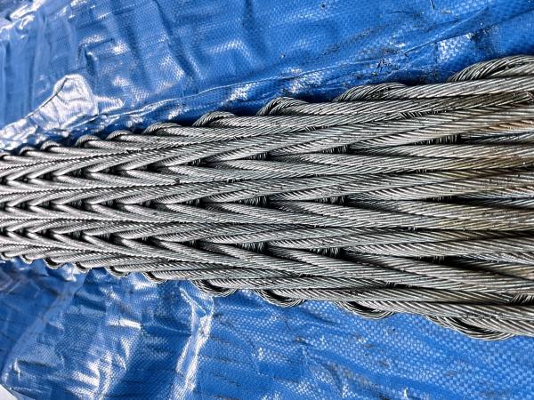 Flexão 8x4x9 FC 9 155x26mm 940-1010 kg/100m 1420 kN Cabo de arame plano de aço inoxidável