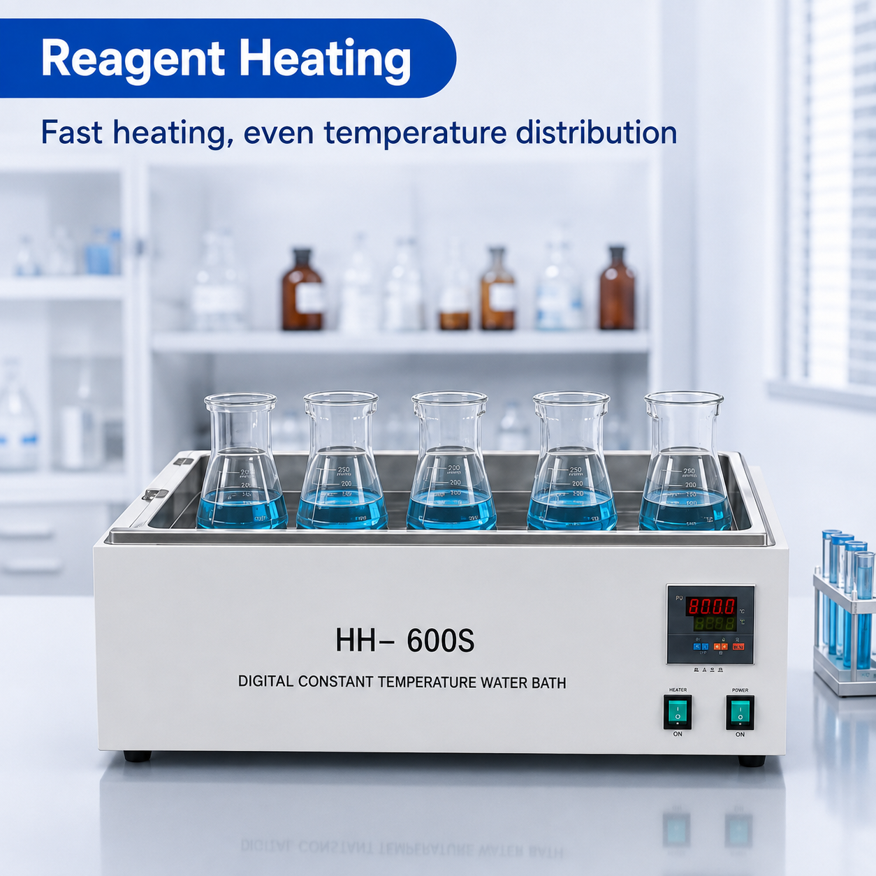 Cenlee 27L Digital Thermostatic Water Bath PID Temperature Control Circulating Heating for Laboratory Distillation Testing