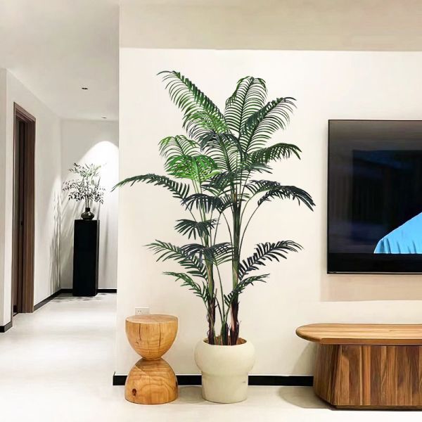 Wholesale 180cm (5.9ft) Artificial Indoor Palm Trees - I Style Areca Palm Plant | Haihong Factory Direct | Large Faux Palm Tree for & Office Decor