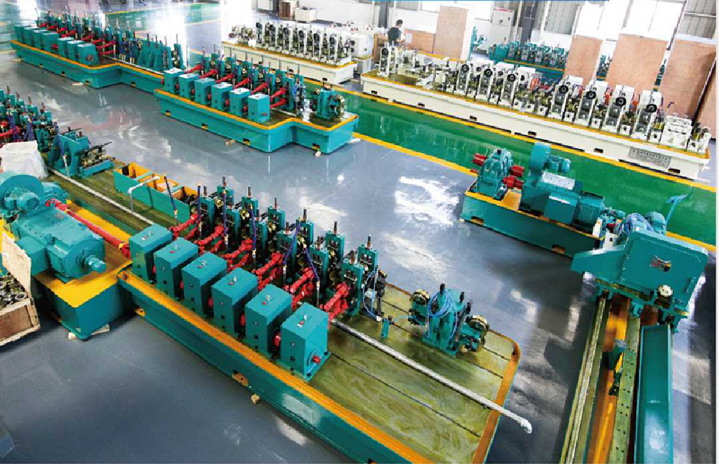 Square Metal Pipe Making Machine Aluminium Alloy Steel 450mm-550mm