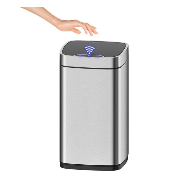 Living Room High-end Light Luxury Modern Induction Toilet with Cover Simple Smart Household Trash Can