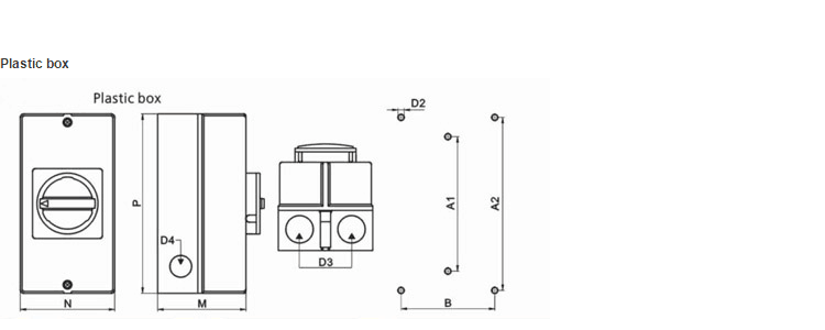 Good Price Waterproof IP65 Rotary Isolator Switch LW30-63 for 3 Phase 3Pole 4Pole 63a Disconnect Switch AC