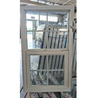 Fenda vertical de impacto fixo de antracita UPVC Janela 87mm