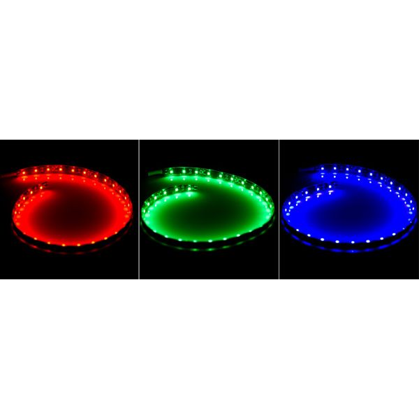 weatherproof flexible LED light strip with 5050SMD RGB LEDs, 30/60leds per meter, 12VDC op