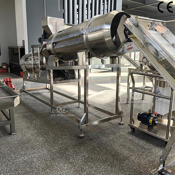 Appareil à double tambour d'aromatisation pour les collations de noix 500-1000 kg/h