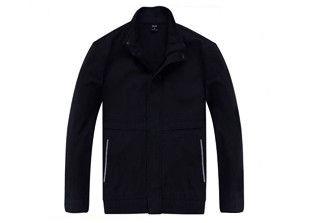 Classical Design Men's Black Work Coat Polyester Fiber Material With Uniform Pants