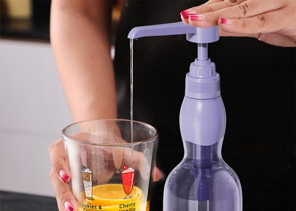 Round Push-Head Dispenser Pump For Food Syrup