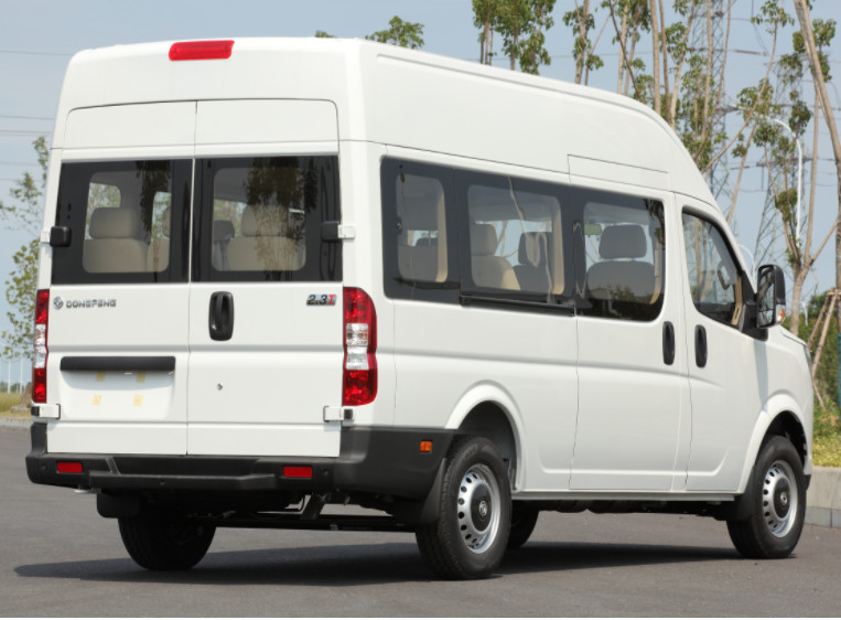 Роскошный белый 15-местный дизельный легкий пассажирский автомобиль Dongfeng с объемом 2298 мл