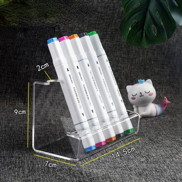 Custom Clear Crayon Acrylic Holder Acrylic Pen Organizer For Study Or Drawing Use