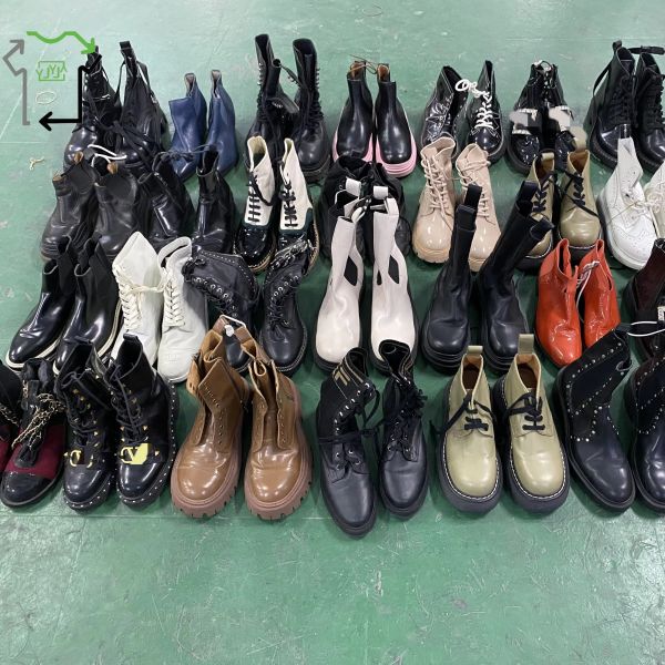 High Top Brand Used Women's Shoes Ladies Mix Color 2nd Hand Shoes
