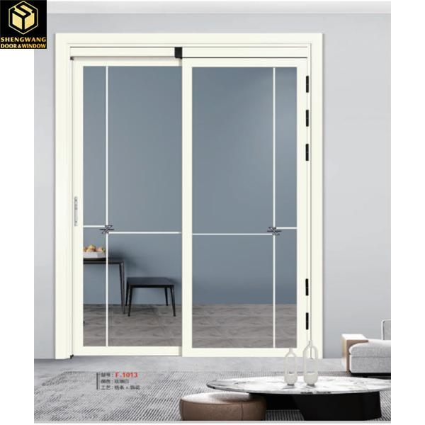 Red And Black Aluminium Glass Hinged Door With Aluminium Big Folding Doors For ODM