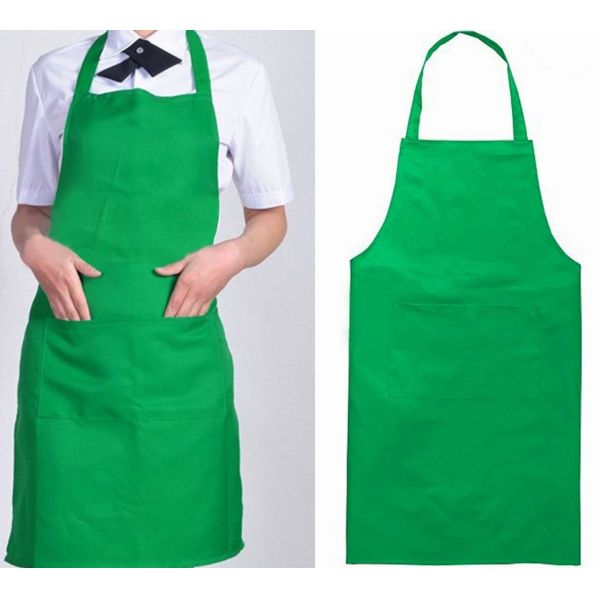 Colorful Cotton Apron Customer Logo Printable 70*80cm Durable For Women Men