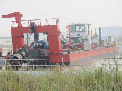 Dredger de sucção de areia portátil de 600 mm com cabeça de cortador hidráulico para dragagem de areia com distância de descarga de 2000 m