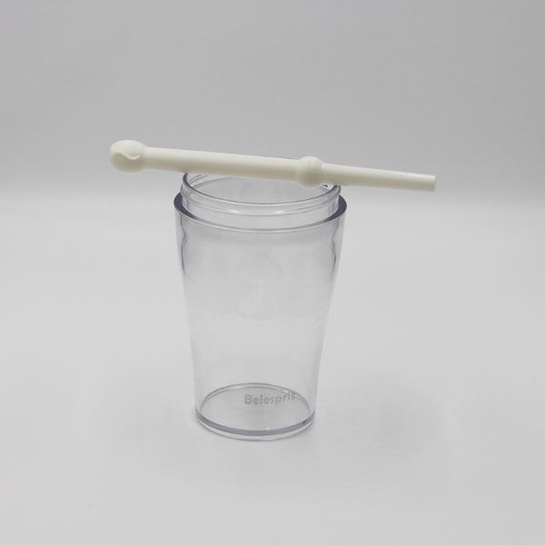 Tritan 430ml Reusable Straw Water Bottle BPA Free Custom Logo Color