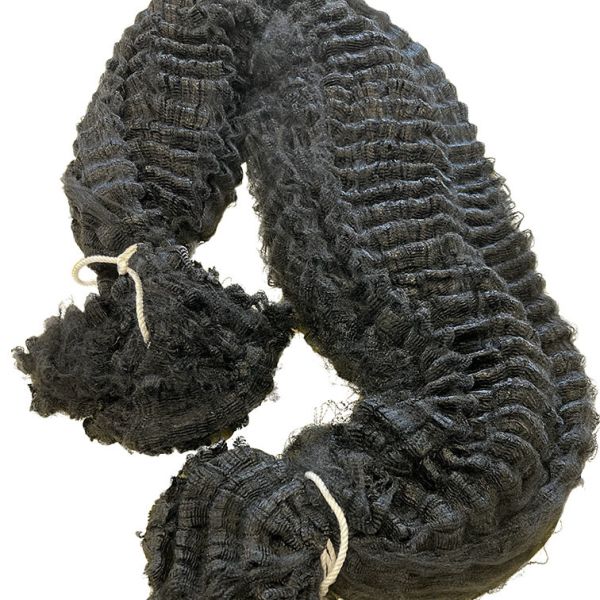 Virgin Dope Dyed Black Uncutted Polyester Tow For Spinning 1.2D