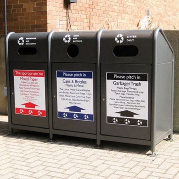 Подгонянный мусорный бак отсека тройки нержавеющей стали 45L