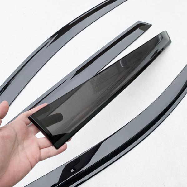 Smoke Ventshade Bug Deflector , Car Door Visor PMMA Material