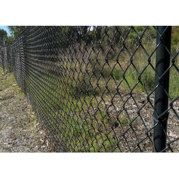 18 Gauge Black PVC Chain Link Fence