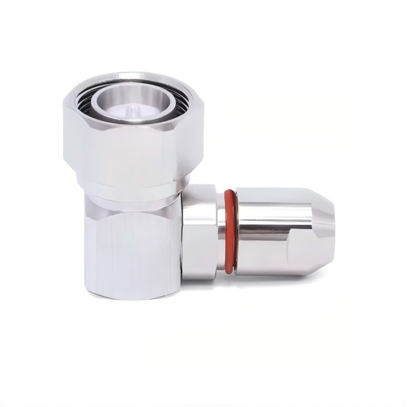 RF Connector 4.3-10 Male Right Angel Minidin Connector For 1/4 Super-flexible Cables