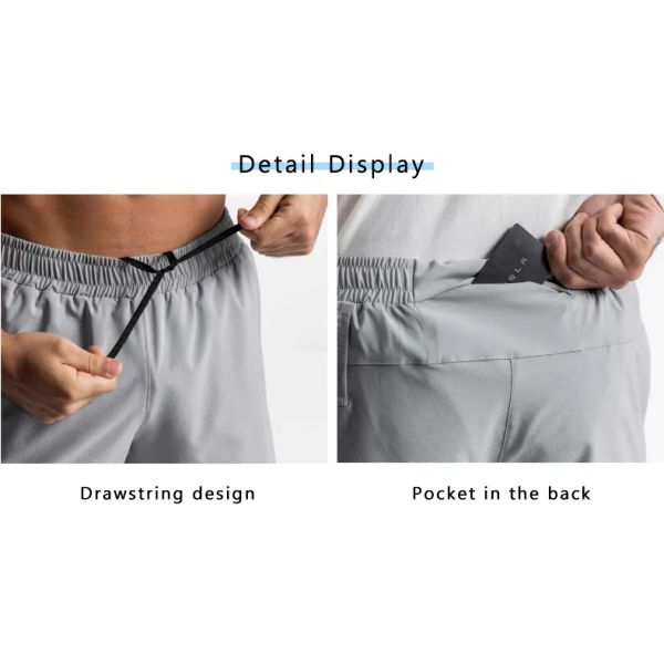 Colorful Drawstring Shorts Men Quick Dry Gym Sport Fitness Jogging Polyester Shorts
