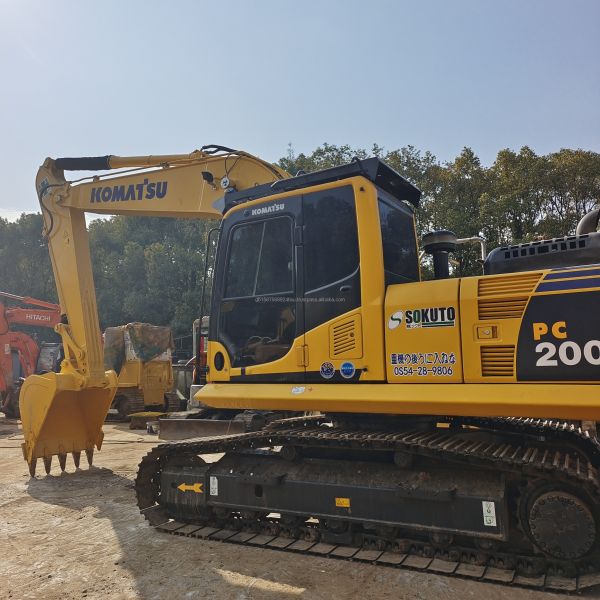 20TONS Used Excavator Komatsu PC200-8 Construction Machine Hydraulic Crawler Excavator