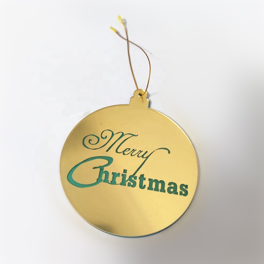Easy Install DIY Christmas Decor Mirror with Acrylic Material High Definition Eco-Friendly Design for Tree Ornaments and Wreaths