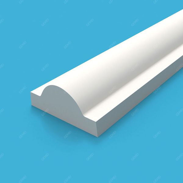 GD-85003 26mm Popular High Density Bathroom Urethane Plain Plastic Decorative Moulding