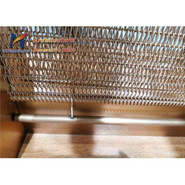 Архитектурноакустическая плита нержавеющей стали ячеистой сети спирали Drapery стены красочная