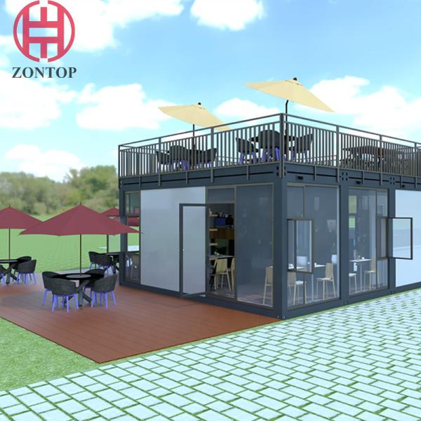 Zontop Modern Living 40ft Luxury New Low Cost 20ft 40ft Offices Prefabricated Shipping House Container Home