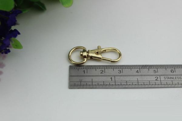 Bag accessories parts zinc alloy round 10 mm small claw snap hook clip for metal chain