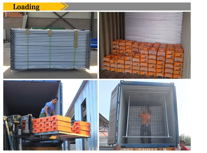 Powder Coated Red Construction Site Fencing Panels 6'x9.5' Mesh 50mm*100mm diameter 2.5mm wall thick 1.00mm