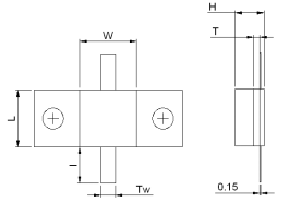 амортизатор держателя фланца 30w 50w 1-10dB 15dB 6*6 50 омов
