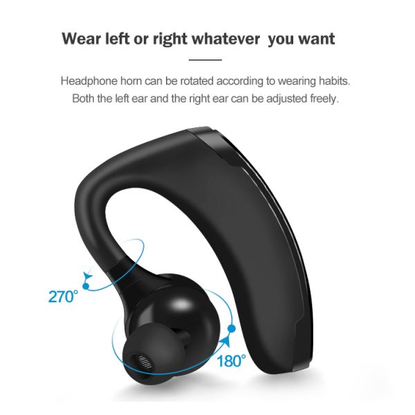 TWS True Wireless Bluetooth Earphone Single Earhook Business Long Standby
