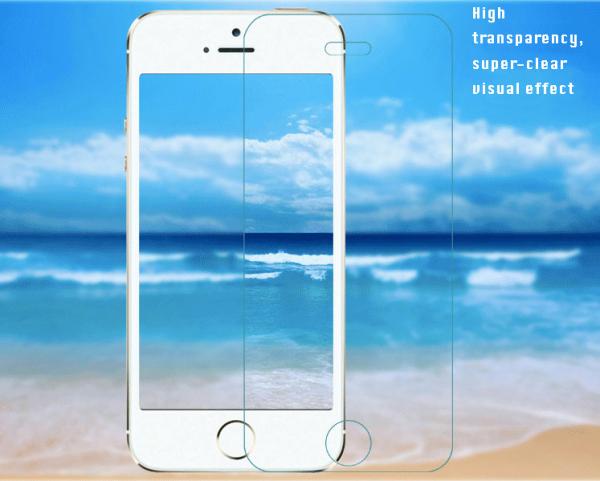 iPhone tempered glass screen protector 0.33 mm ultra thin 9H hardness high transparency