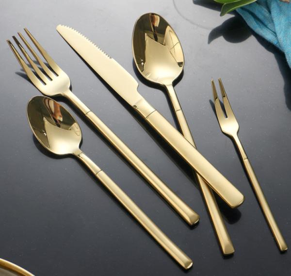 China Supplier Stainless Steel Tableware/Gold Cutlery Set/Flatware/Kitchen Household