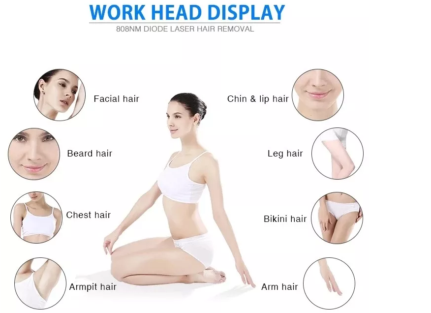 Машина удаления волос депиляции 808nm диода оборудования красоты лазера подмолаживания кожи