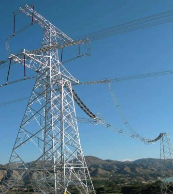 Hot Dip Galvanized 66KV Angular Steel Lattice Electric Transmission Tower