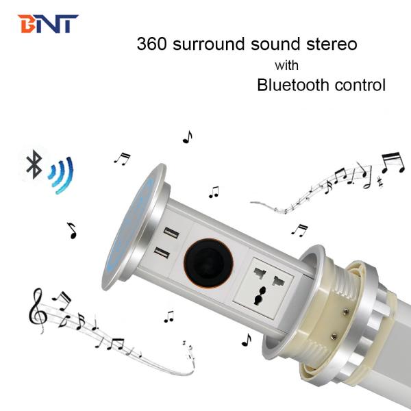 BNT customized product intelligent hidden table design table jack used kitched worktop electrical pop up desktop socket