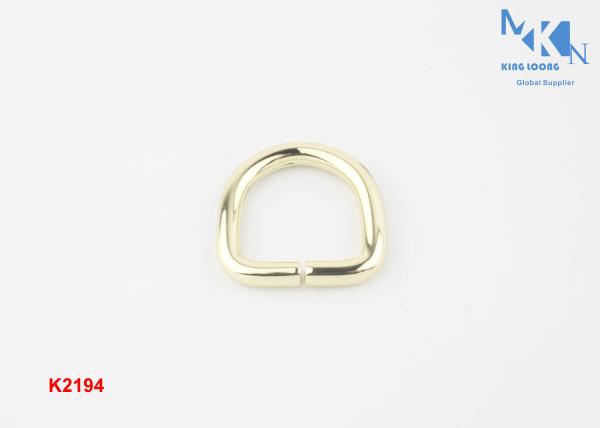 Brass Color D Ring Buckle 19mm Inner Size Purse Metal Hardware OEM Or ODM Accepted