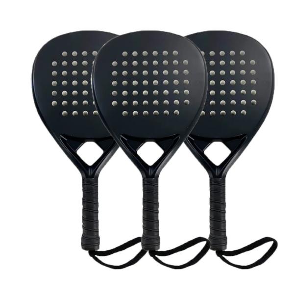18K Professional Carbon Fiber Padel Rackets Custom Sports Accessories