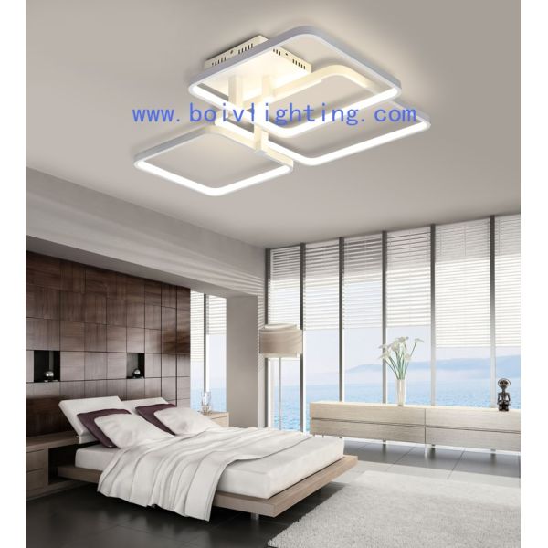 Acrylic Cover Materal Remote  Control  LED Ceiling  Light  LED Lamp White Aluminum