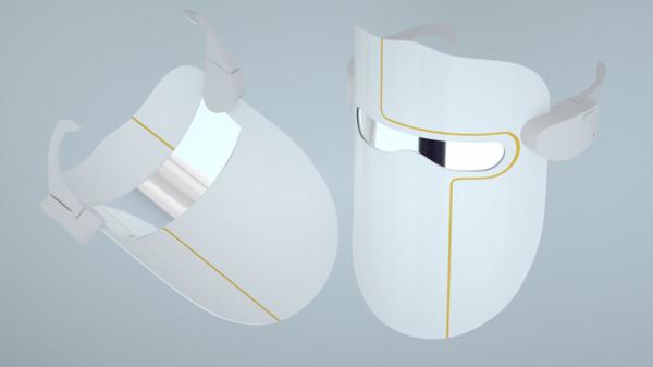 Máscara protetora amarela azul vermelha do diodo emissor de luz do enrugamento da máscara profissional da terapia da luz do diodo emissor de luz anti
