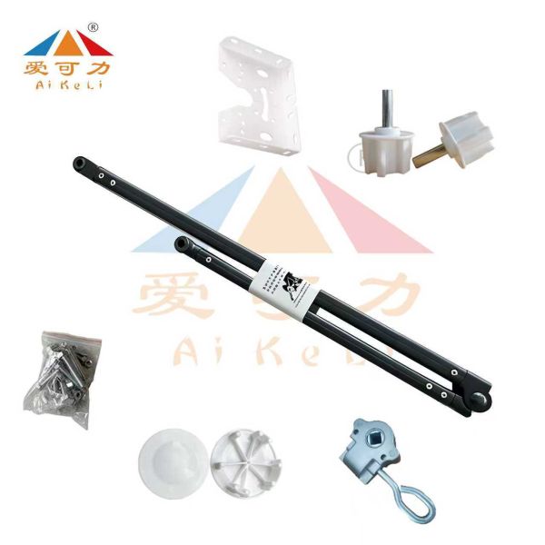 Telescopic Sunshade Accessory For HA Type Polished Aluminium Awning Arms Steel Plate Mounting Accessories
