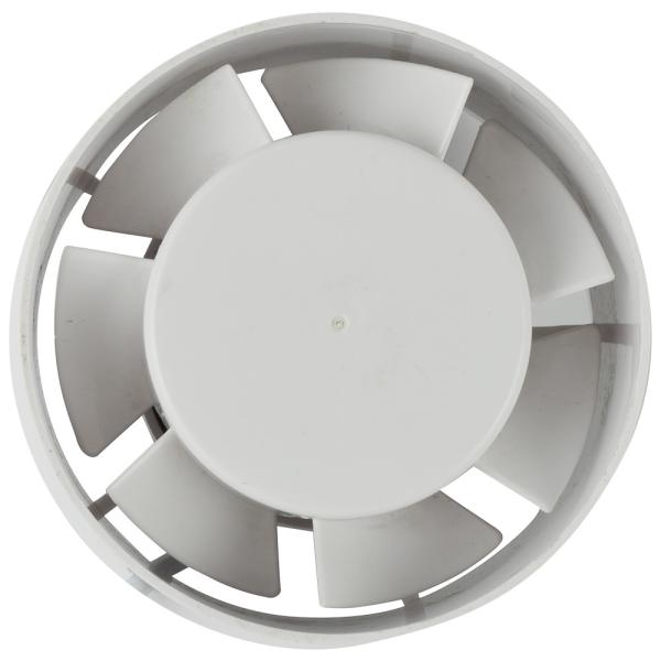 Plastic Blade 4 Inch Wall Mounted Bathroom Air Extractor with Inline Round Duct Exhaust