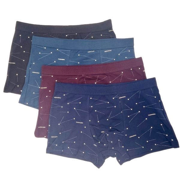 Fashion Pure Cotton Men's Brief Boxer Briefs Printed Plus Size Boxer Briefs for Men