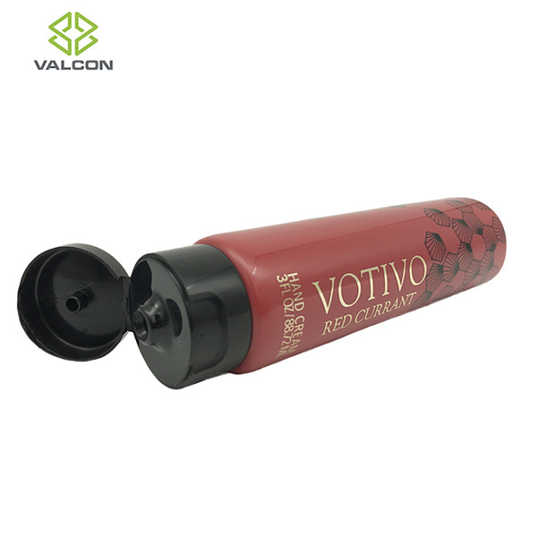 3 OZ Empty Cosmetic Tubes , Makeup Cosmetic Cream Tube Black Flip Cap