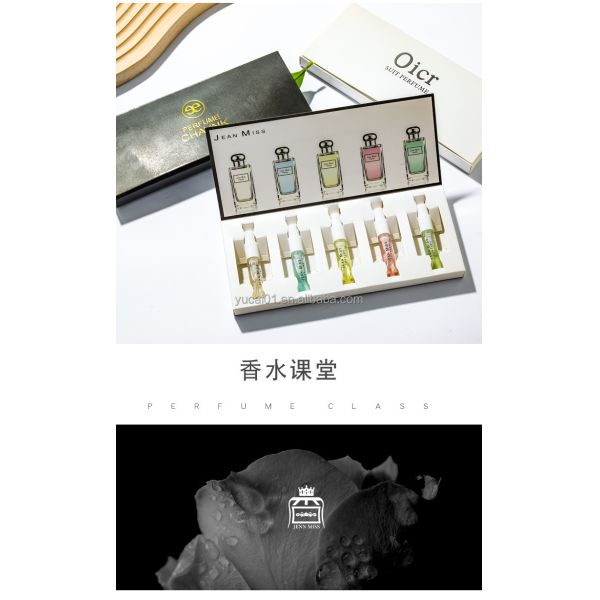 Floral Scent Women's Perfume Sample Set 3ml*5 Eau de Toilette in All-Purpose Gift Box