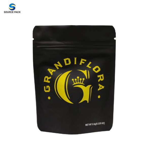 Plastic Weed Bags Stand Up Pouch For Cookies Packaging