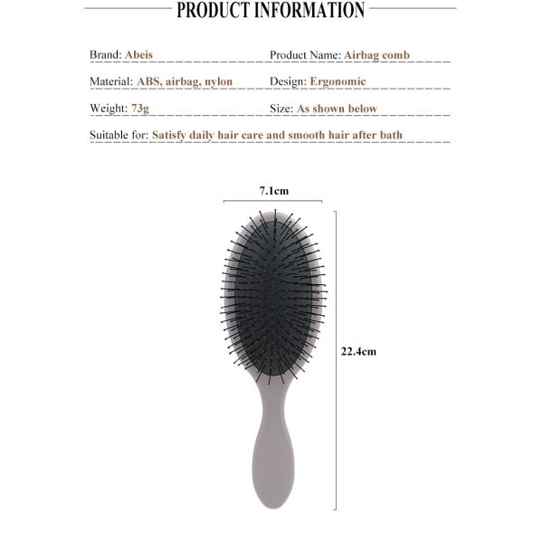Plastic Handle Hair Paddle Brush Wet And Dry Message Detangling Hair Brush
